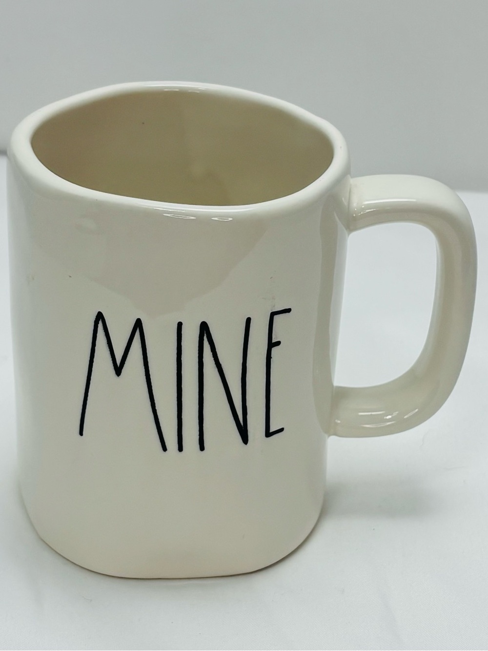 Cream Ceramic 'MINE' Coffee Mug - Everyday Home Dining